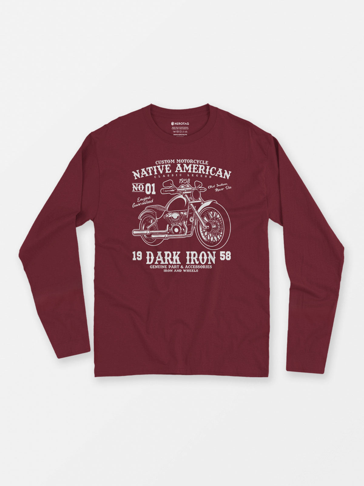 Native American Dark Iron  - Long Sleeve T-Shirt