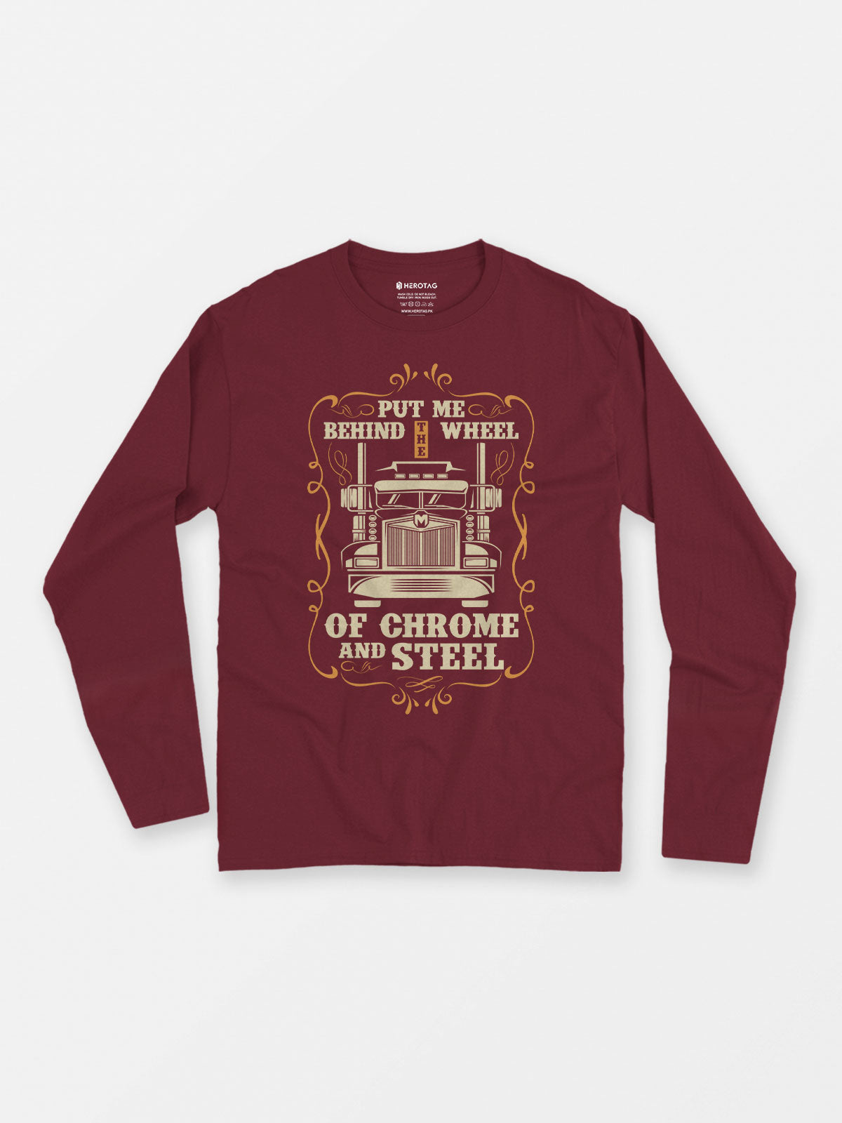 Chrome and Steel Driver - Long Sleeve T-Shirt