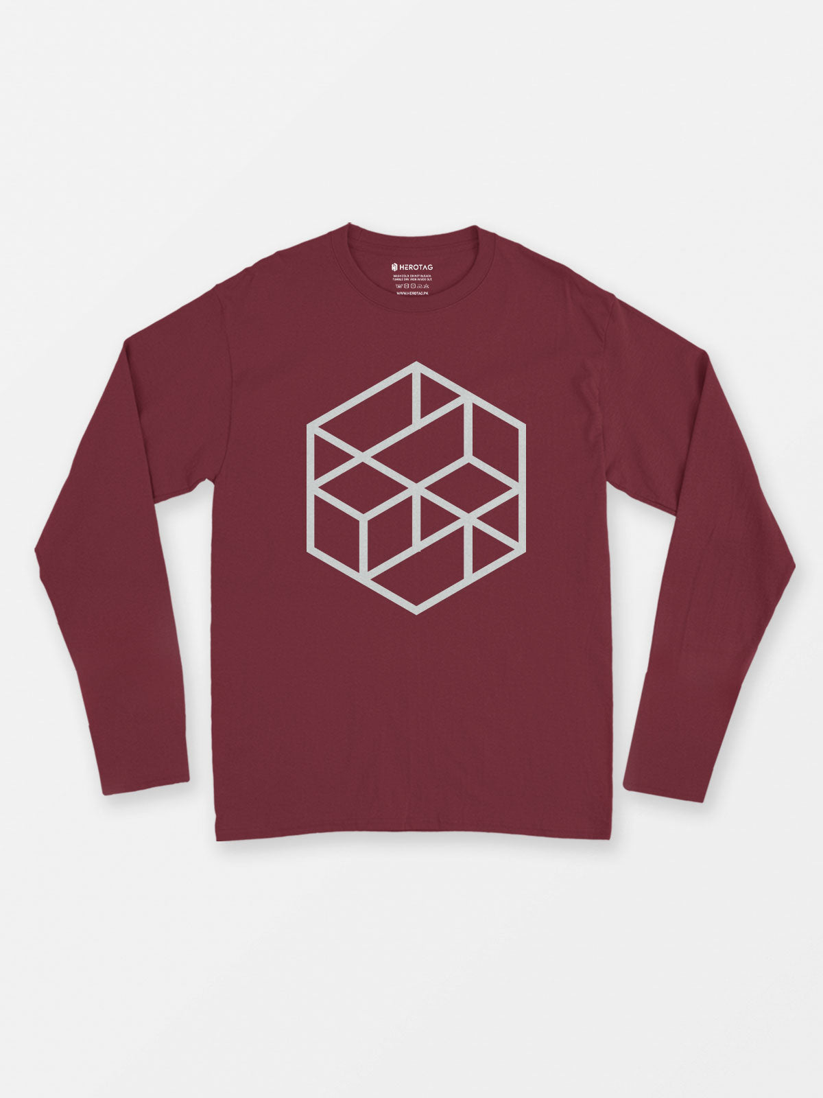 Geometric Hexagon Long Sleeve T-Shirt