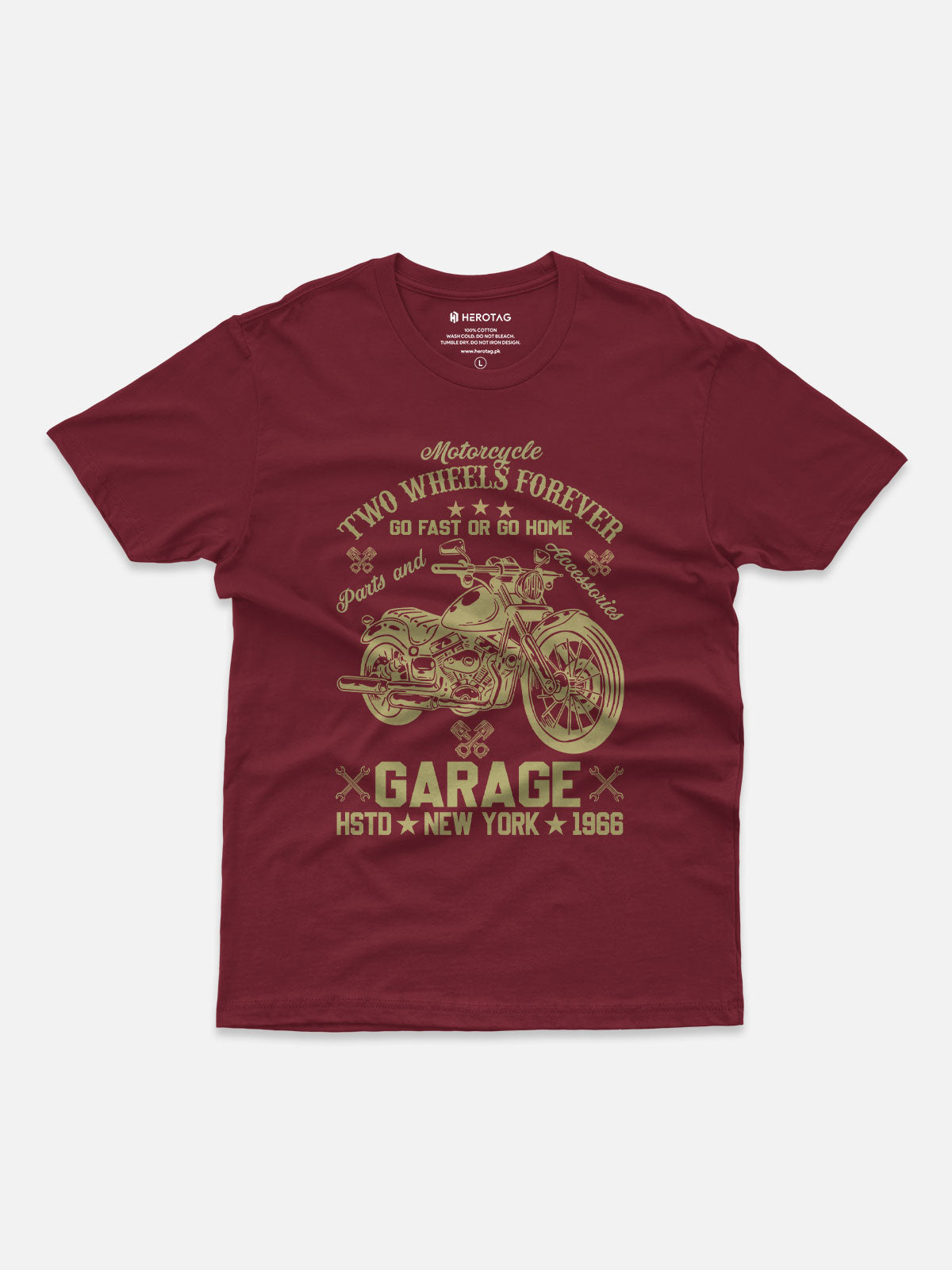 Two Wheels Forever Motorcycle T-Shirt