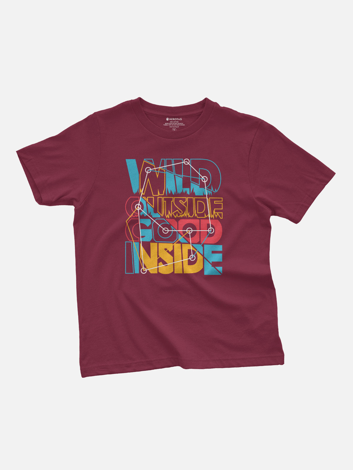 Wild Outside Good Inside Kids T-Shirt