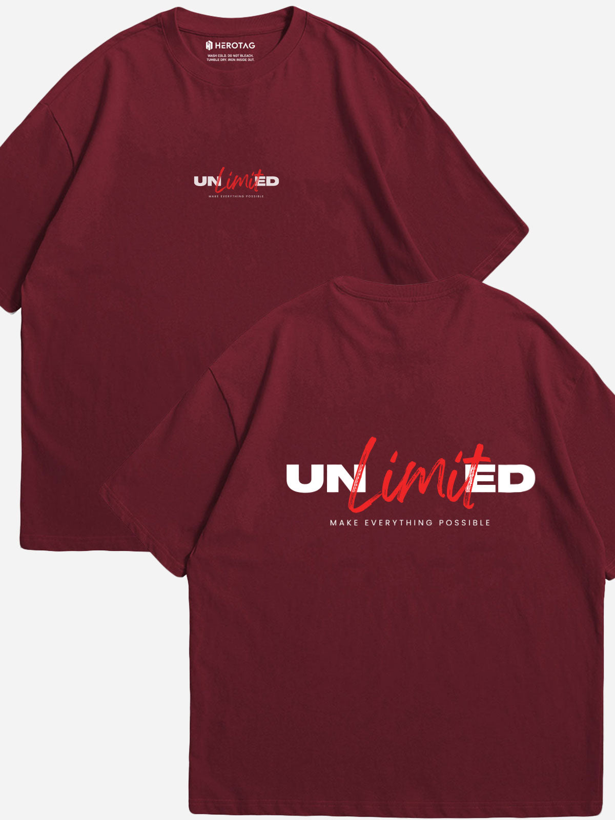 "UNLIMITED - Make Everything Possible" Oversized T-Shirt