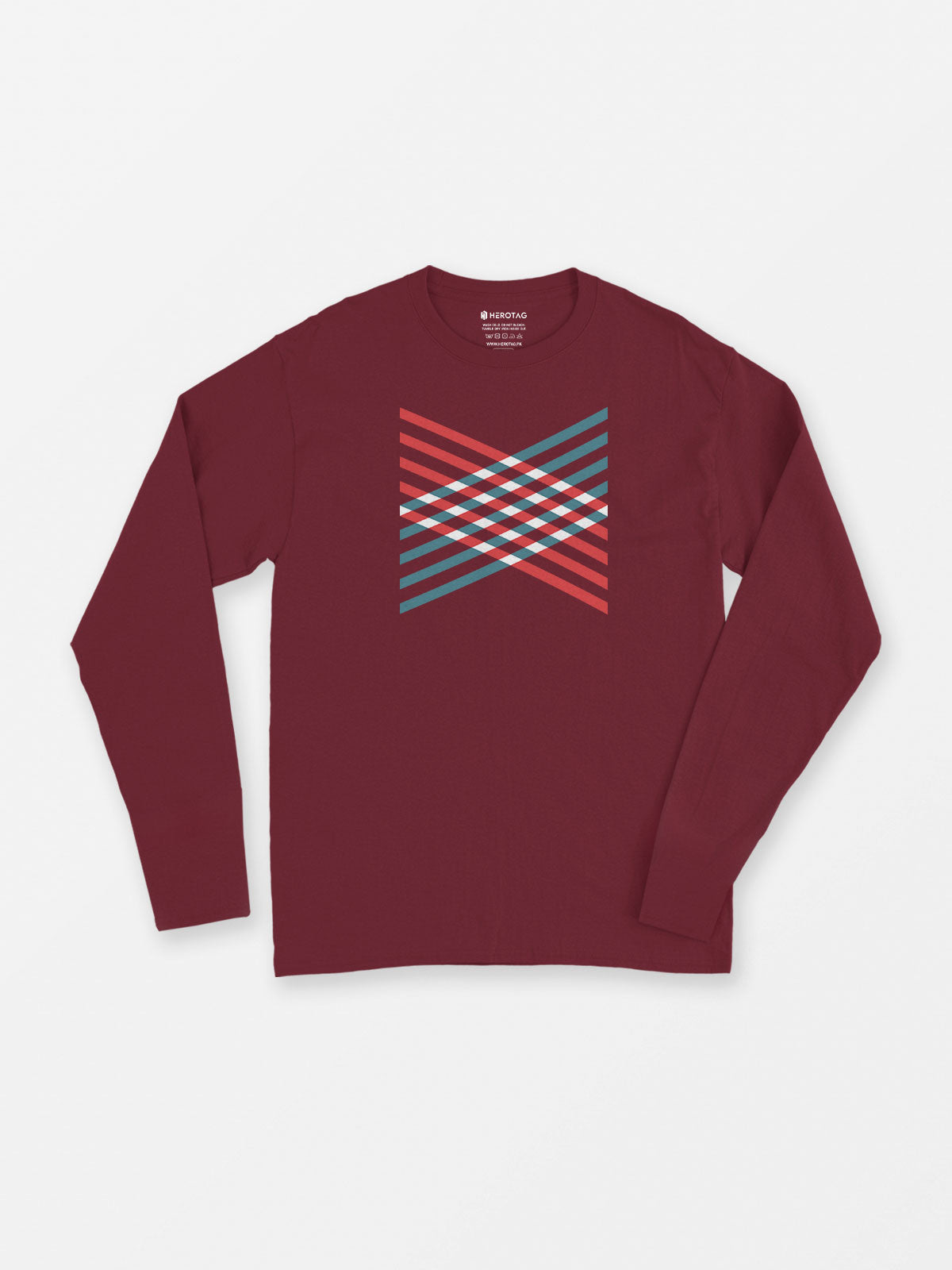 Hexagon Pattern Long Sleeve T-Shirt