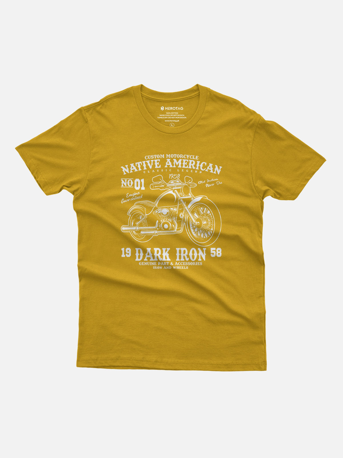Native American Dark Iron Motorcycle T-Shirt