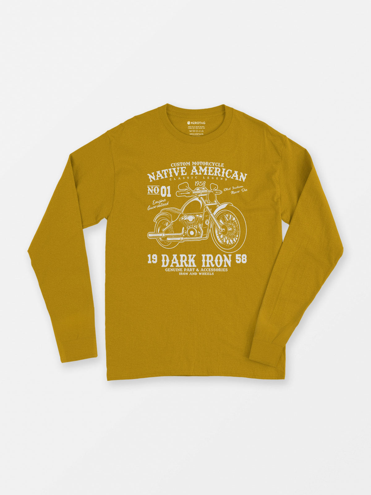 Native American Dark Iron  - Long Sleeve T-Shirt