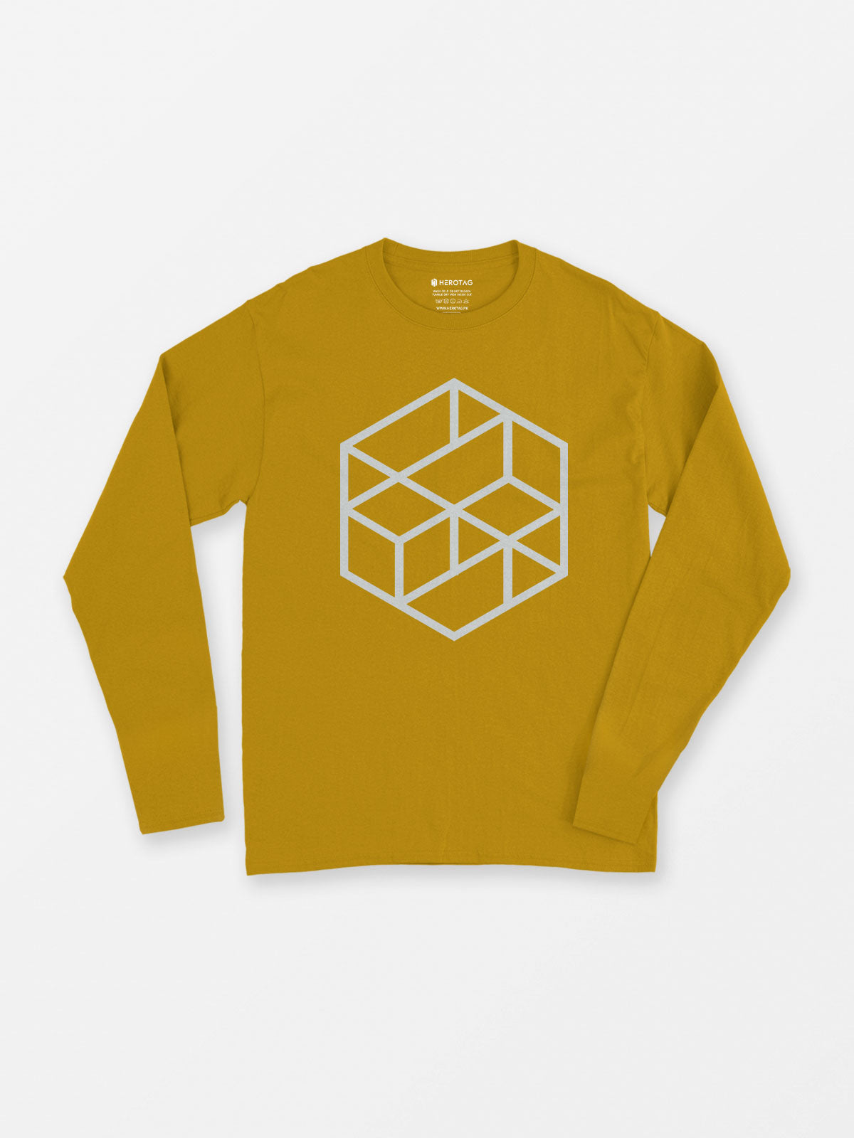 Geometric Hexagon Long Sleeve T-Shirt
