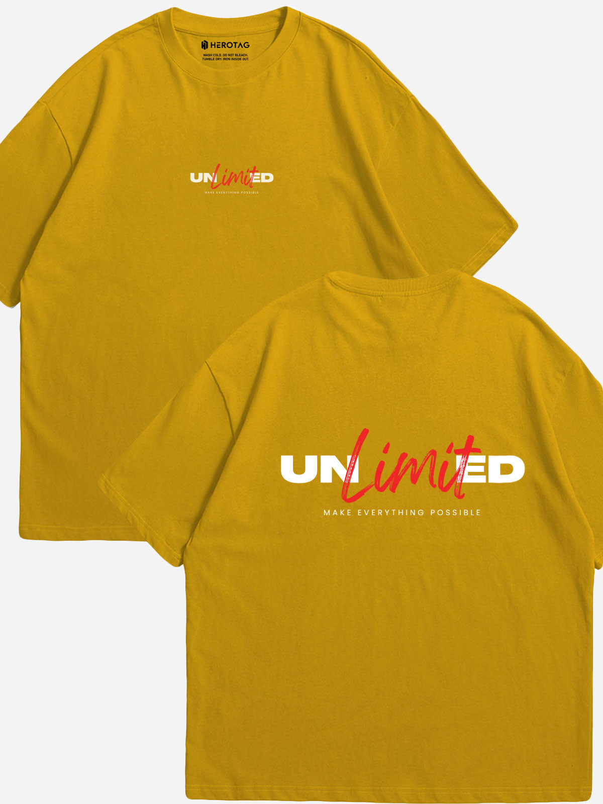 "UNLIMITED - Make Everything Possible" Oversized T-Shirt