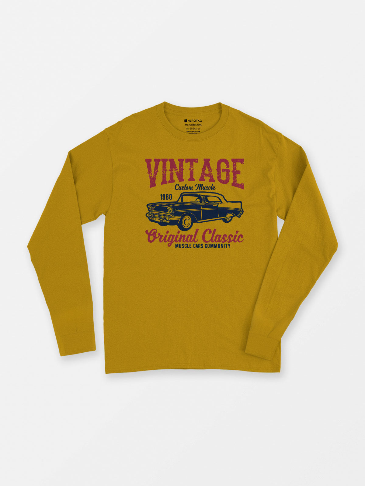 Vintage 1960 Muscle Car - Long Sleeve T-Shirt