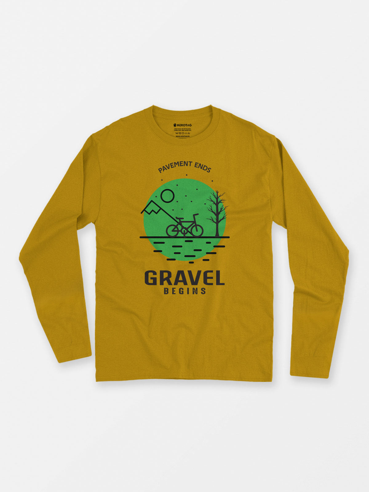 Gravel Begins - Long Sleeve T-Shirt