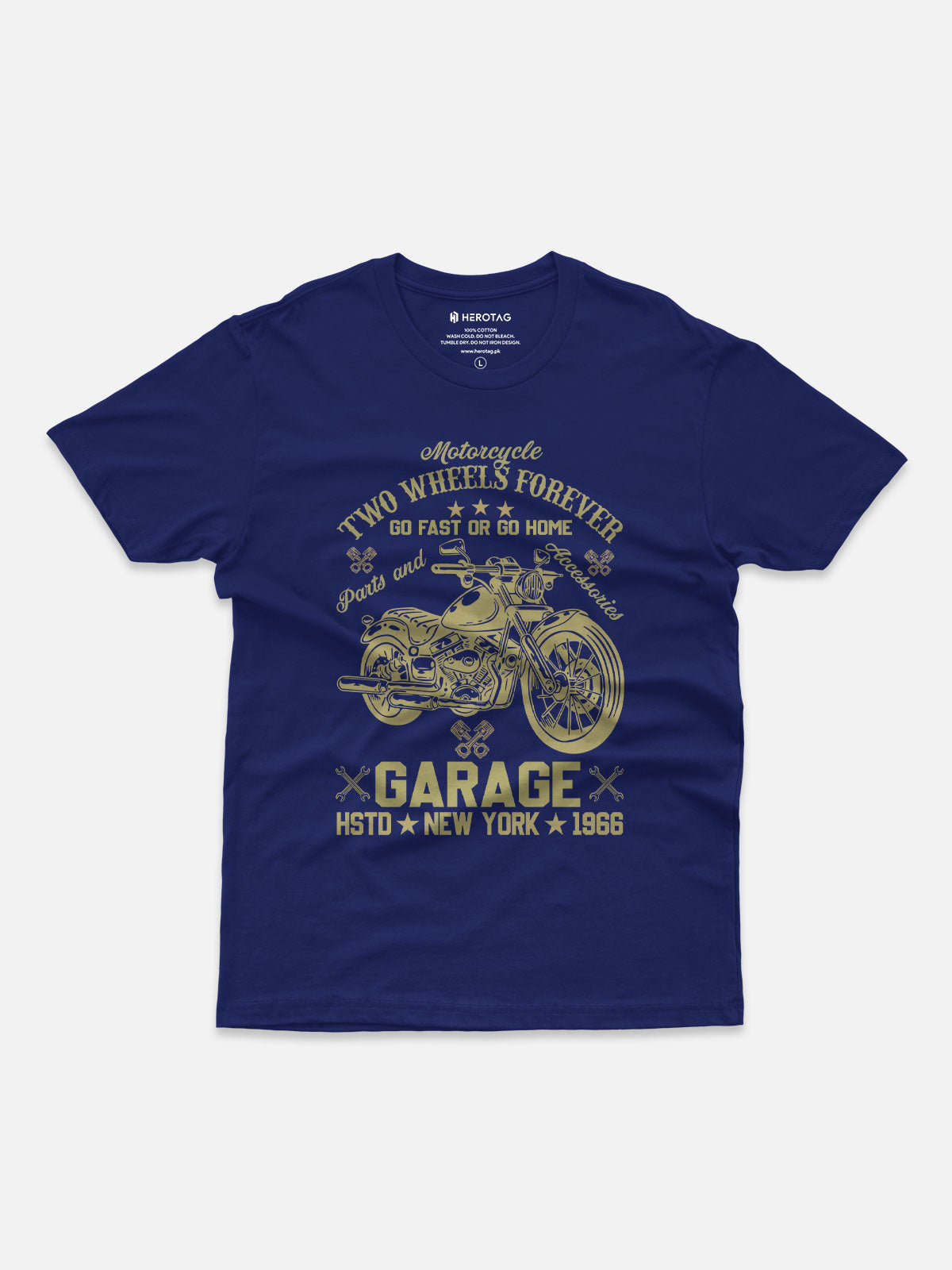 Two Wheels Forever Motorcycle T-Shirt
