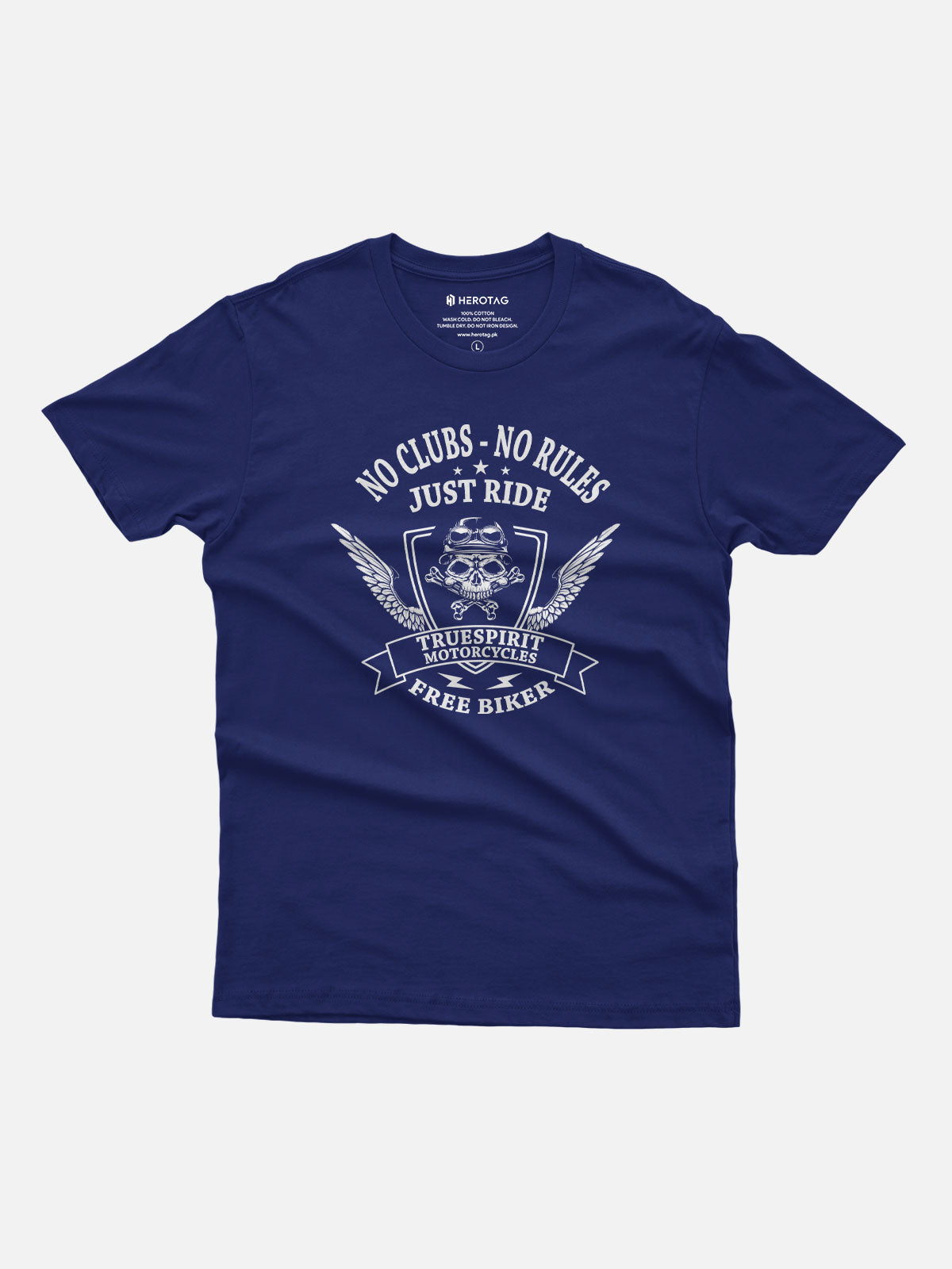 No Clubs No Rules Just Ride Motorcycle T-Shirt