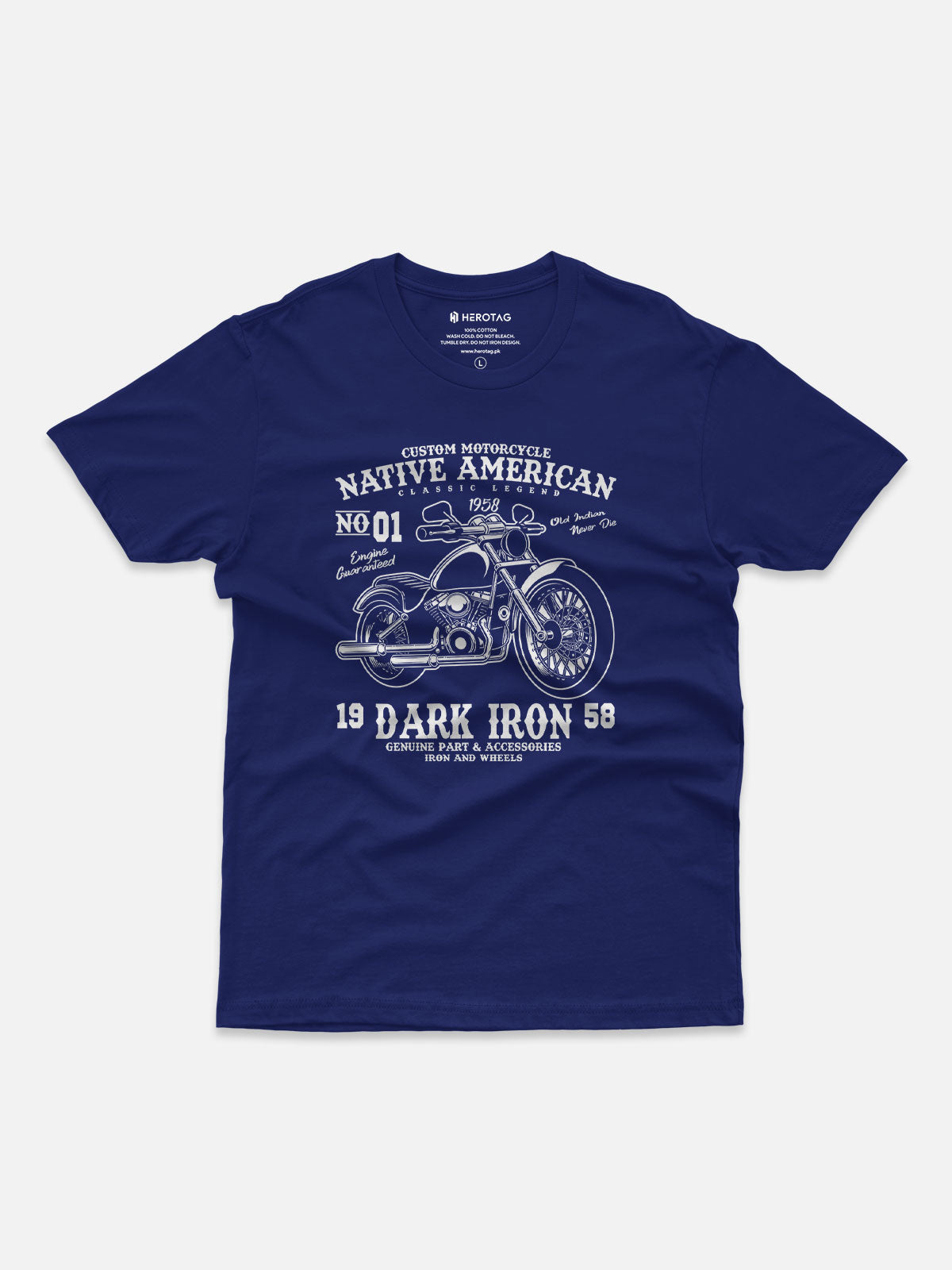 Native American Dark Iron Motorcycle T-Shirt
