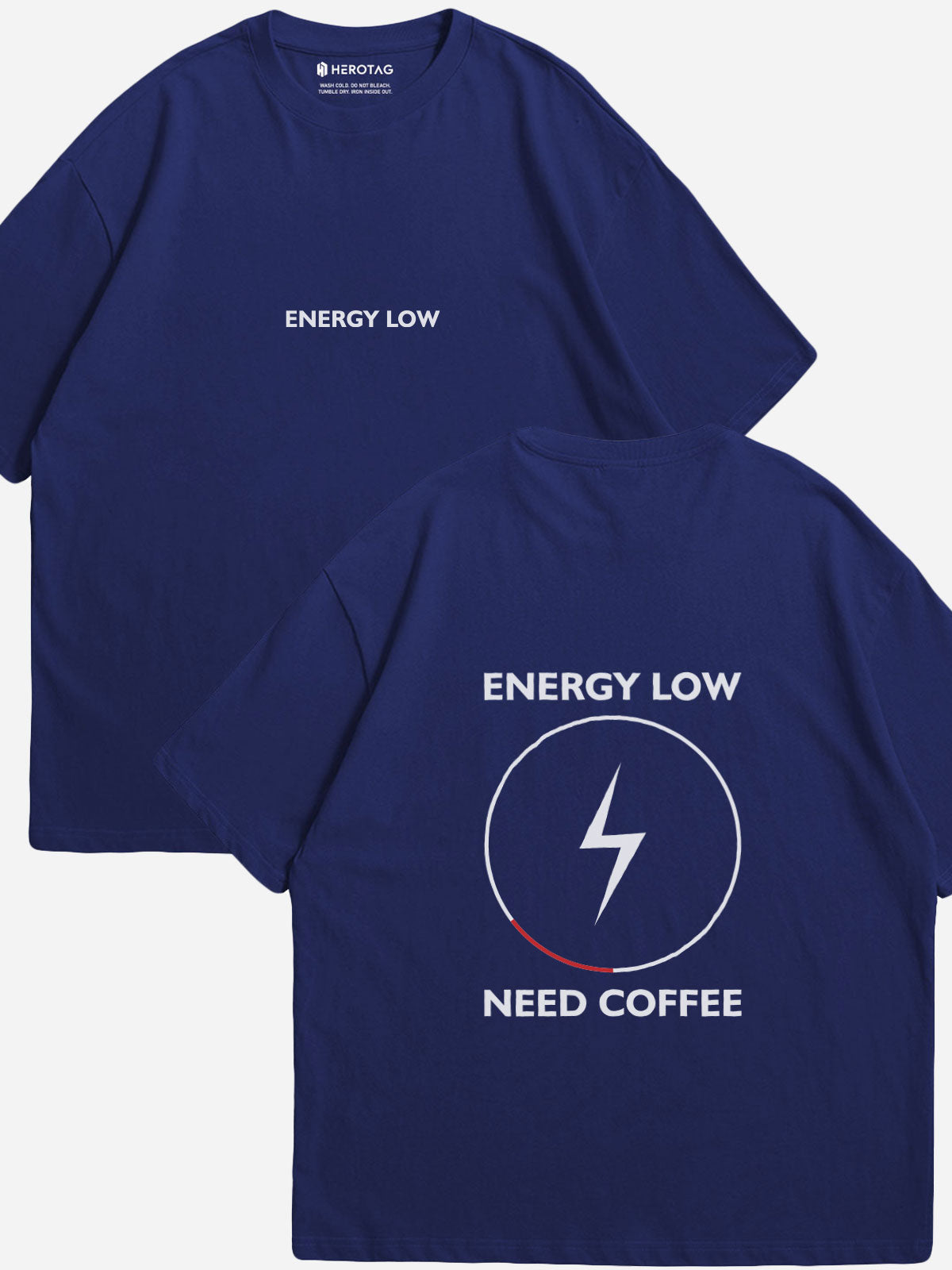 Energy Low, Need Coffee Oversized T-Shirt