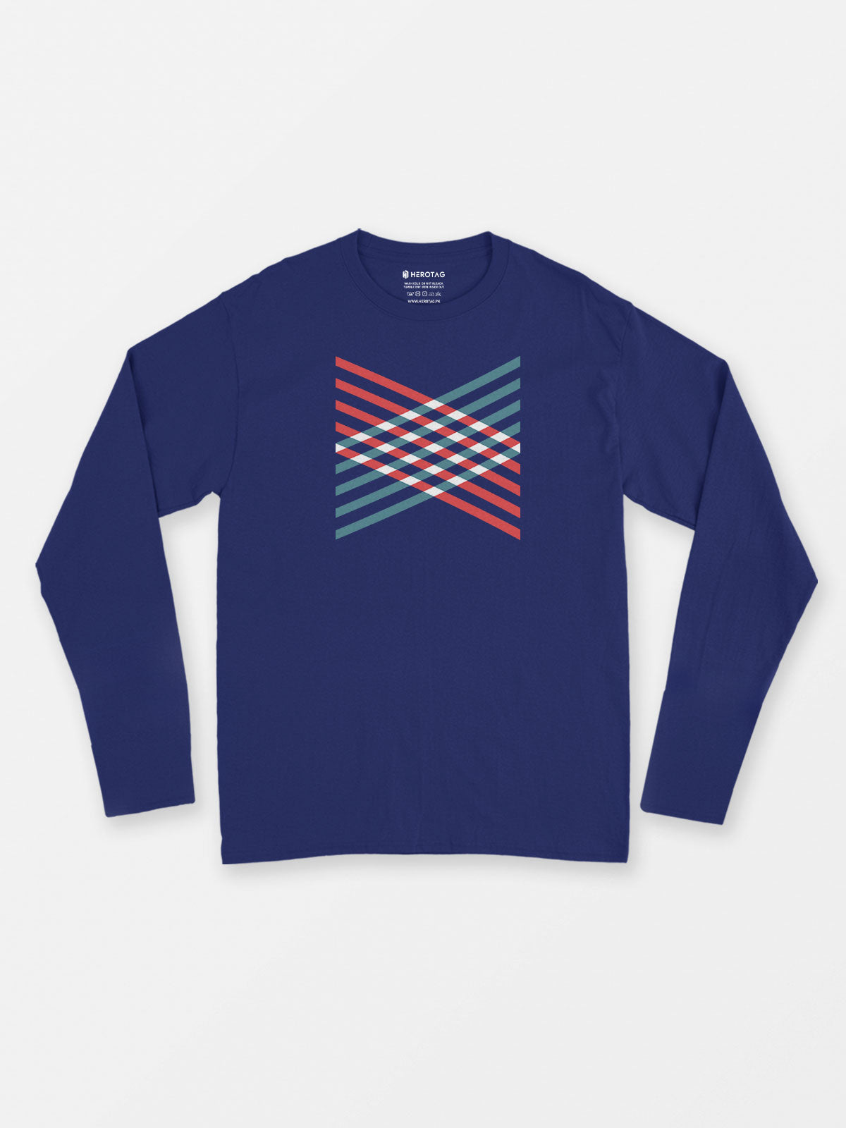 Hexagon Pattern Long Sleeve T-Shirt