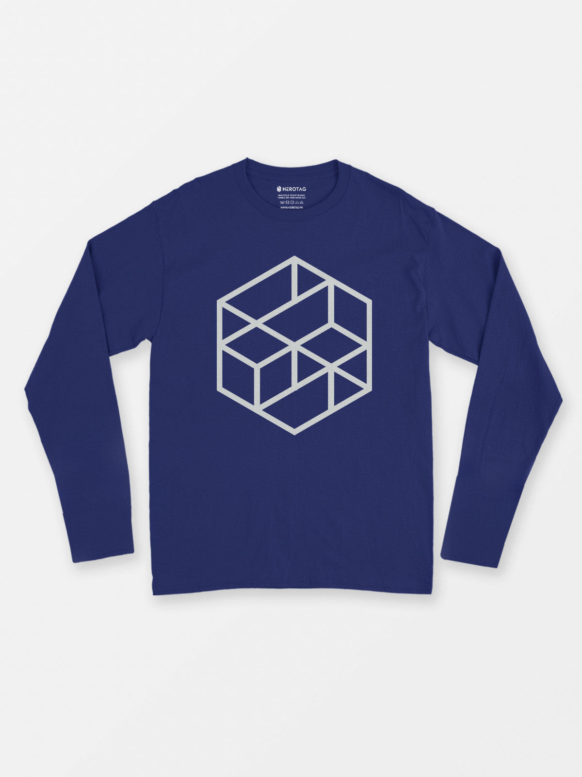 Geometric Hexagon Long Sleeve T-Shirt