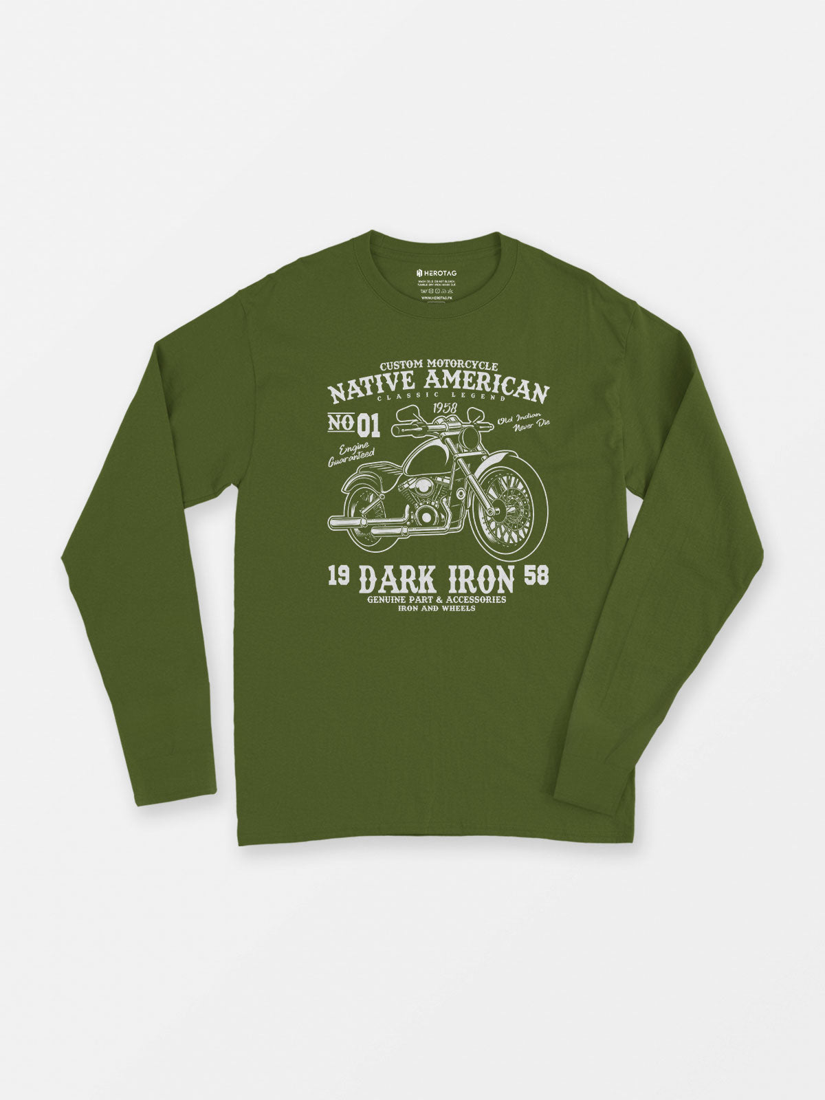 Native American Dark Iron  - Long Sleeve T-Shirt