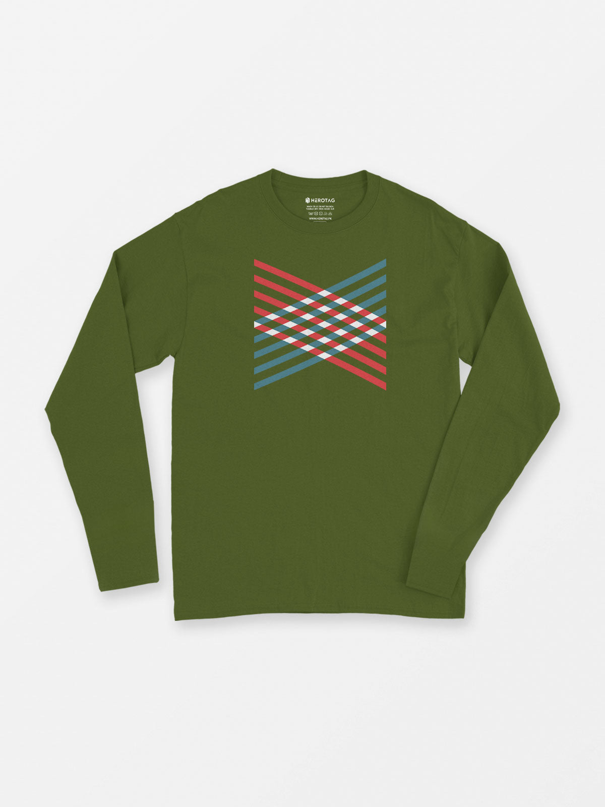 Hexagon Pattern Long Sleeve T-Shirt