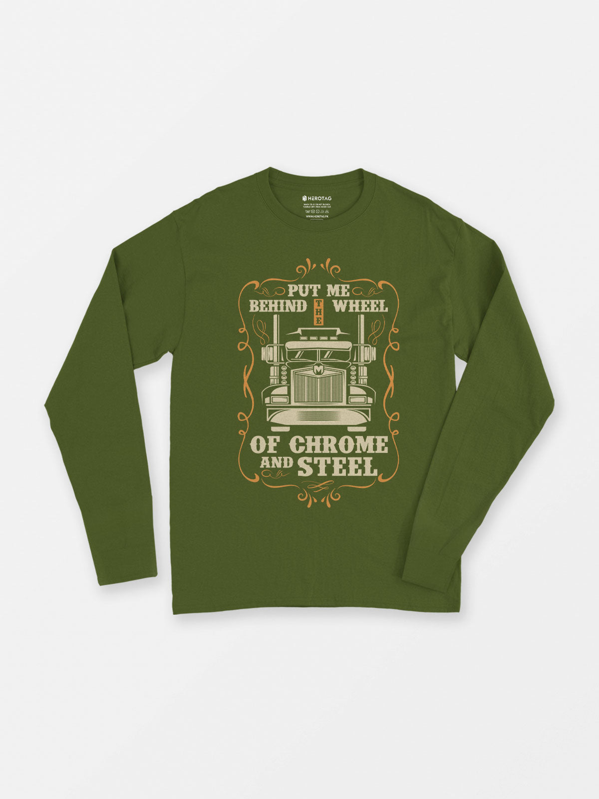 Chrome and Steel Driver - Long Sleeve T-Shirt