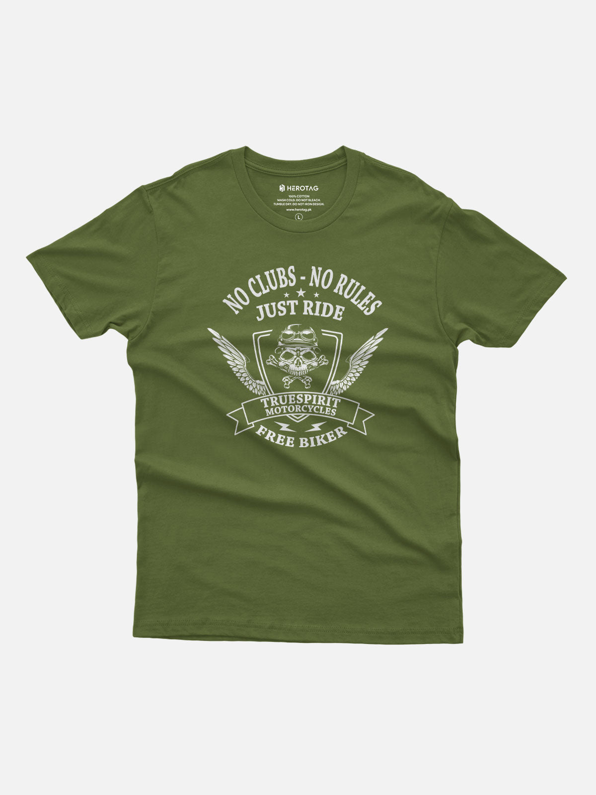 No Clubs No Rules Just Ride Motorcycle T-Shirt