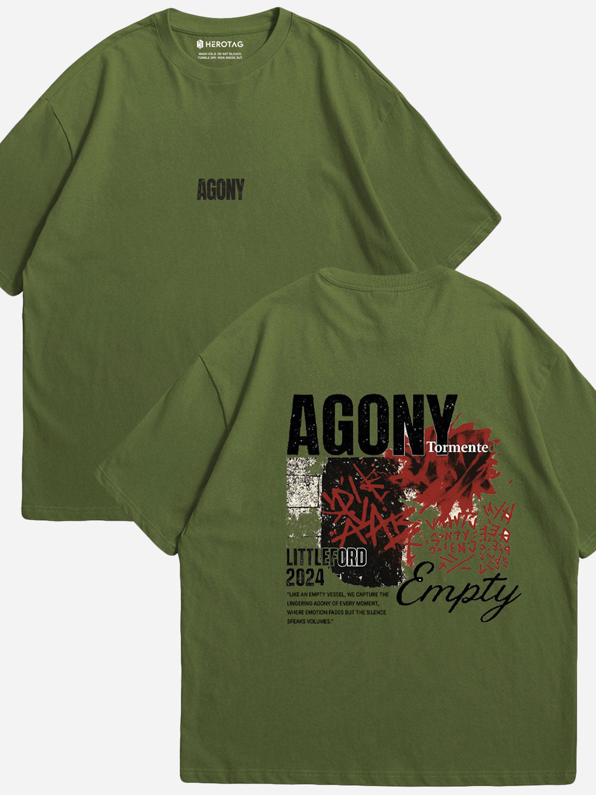 Agony Tormented Oversized T-Shirt