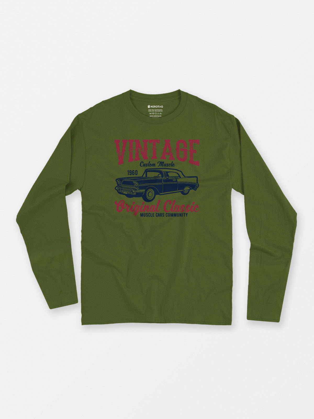 Vintage 1960 Muscle Car - Long Sleeve T-Shirt