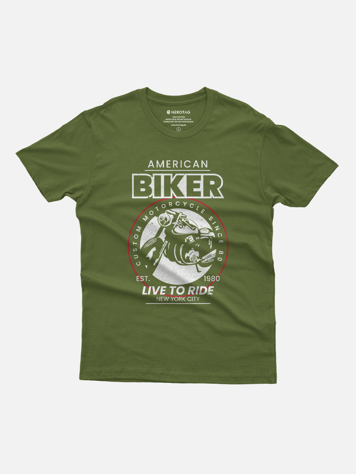 American Biker - Vintage Motorcycle T-Shirt