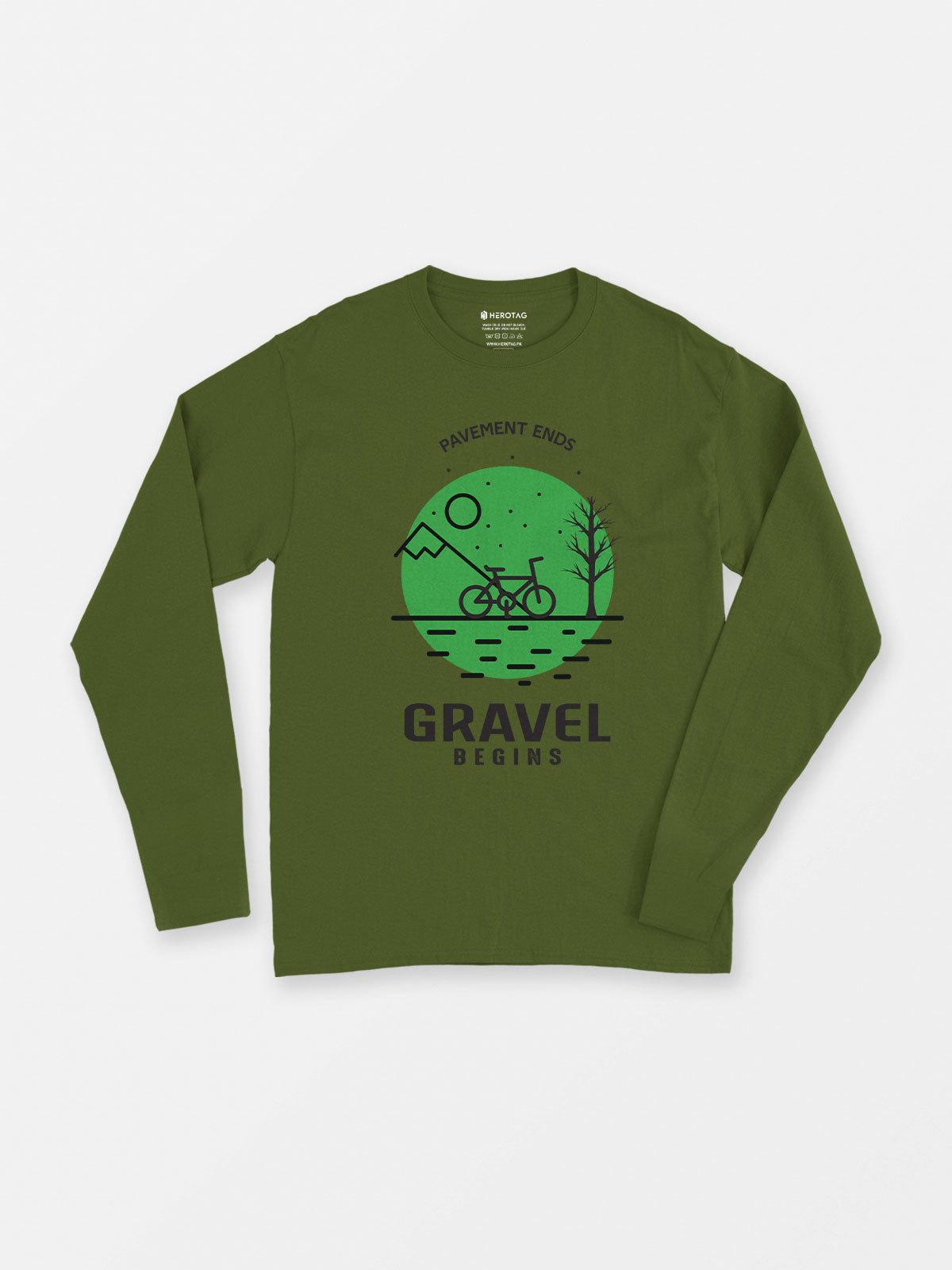 Gravel Begins - Long Sleeve T-Shirt