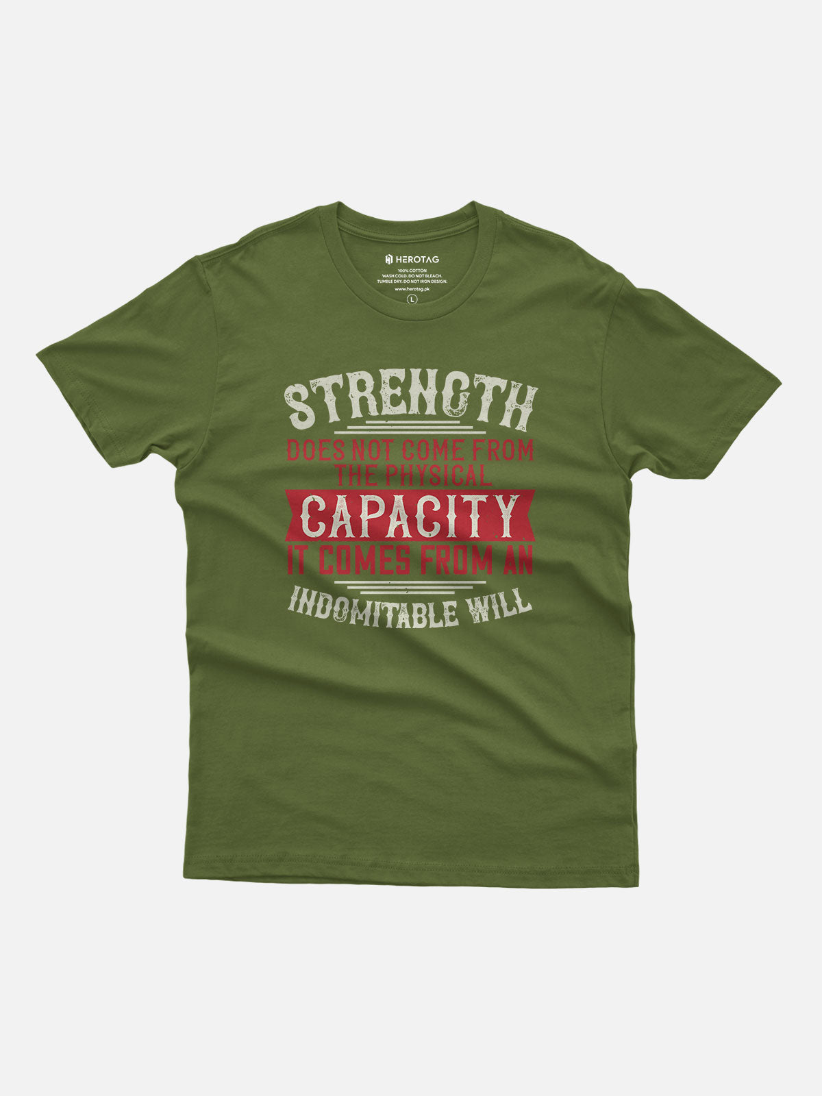 Strength Comes From Indomitable Will T-Shirt