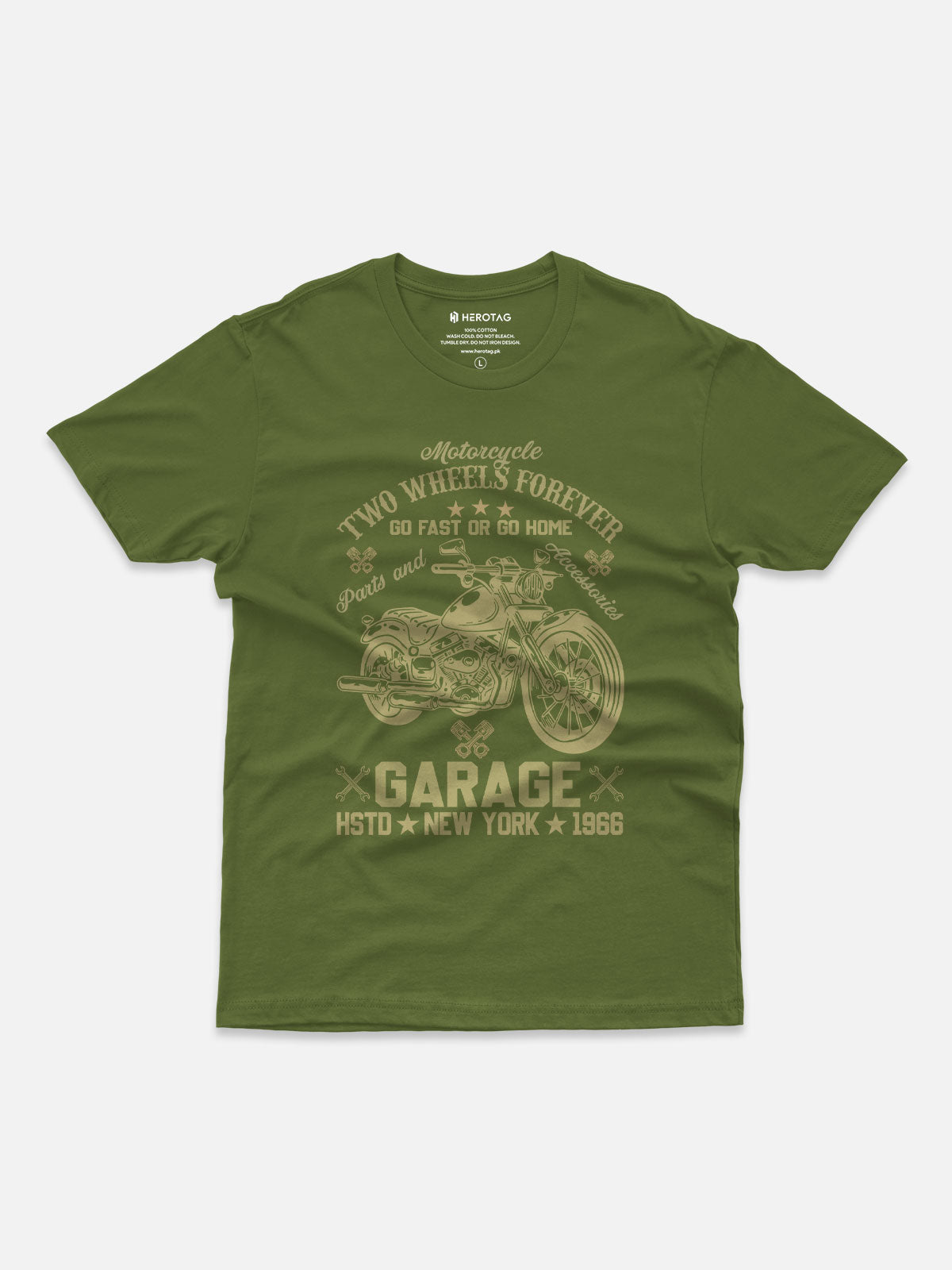 Two Wheels Forever Motorcycle T-Shirt