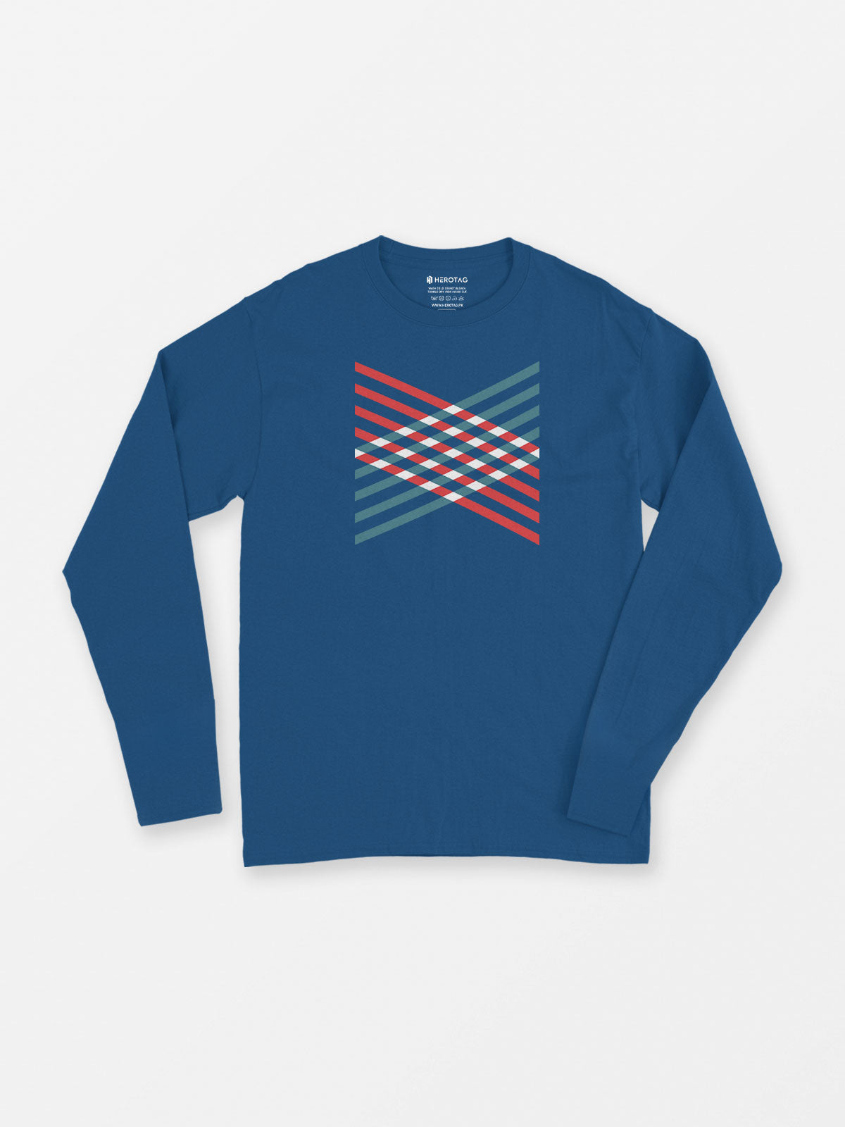 Hexagon Pattern Long Sleeve T-Shirt