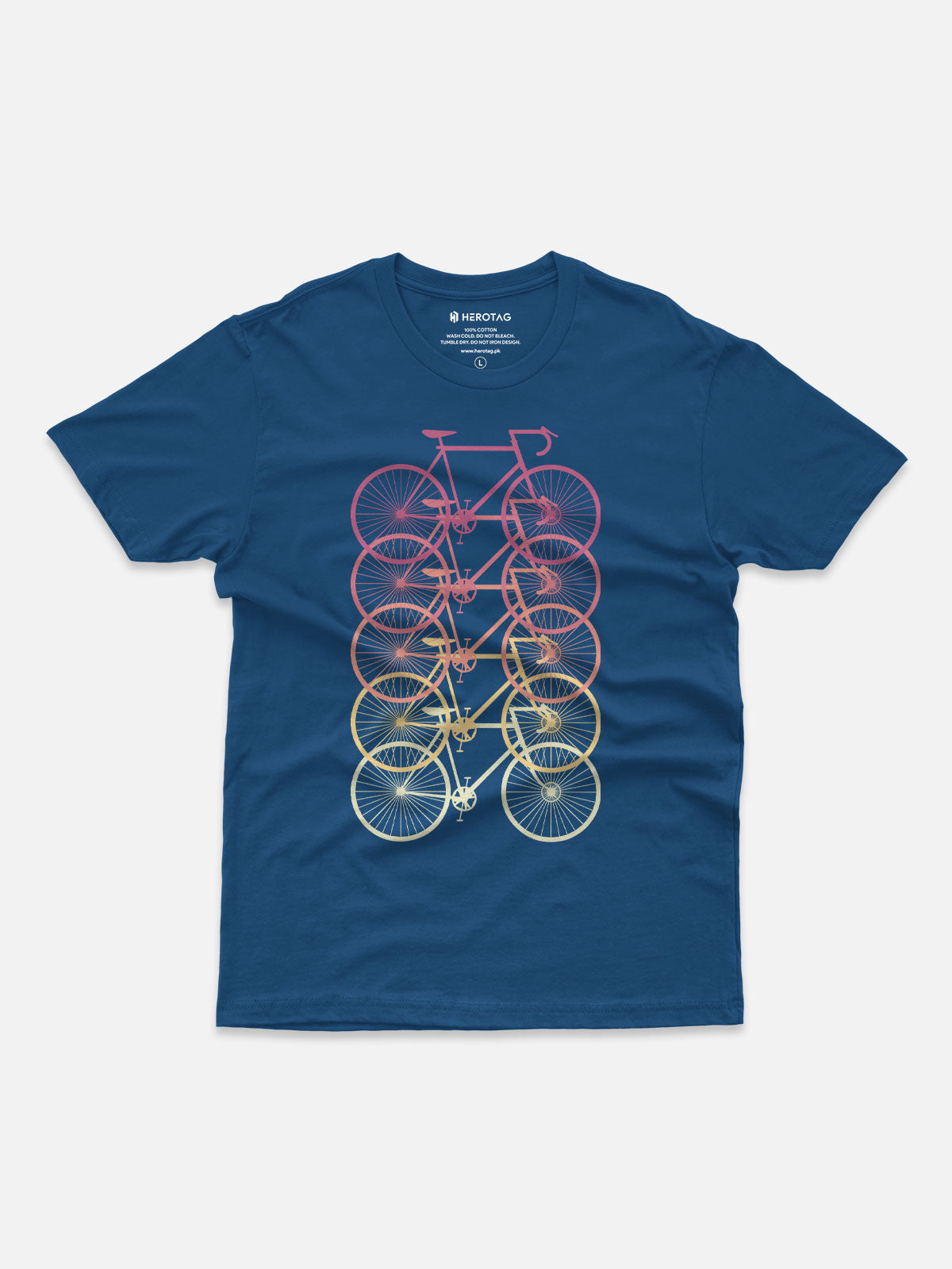 Stacked Bicycles Retro T-Shirt
