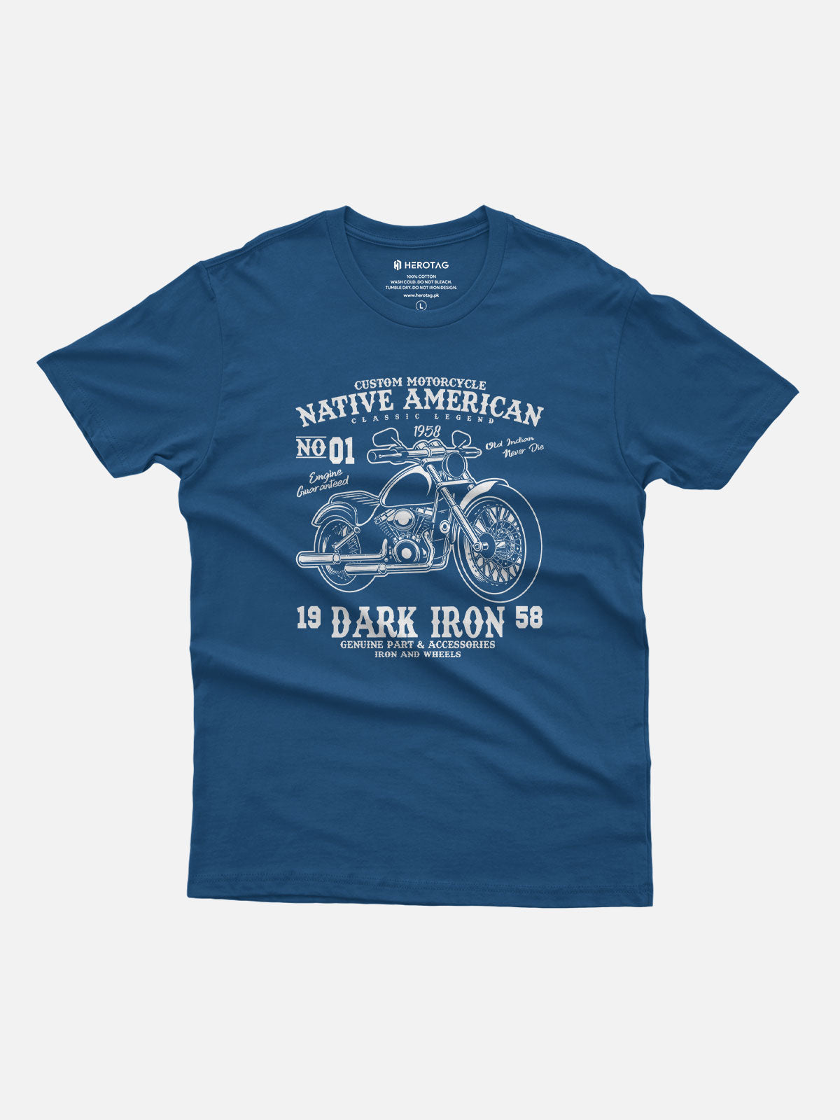 Native American Dark Iron Motorcycle T-Shirt