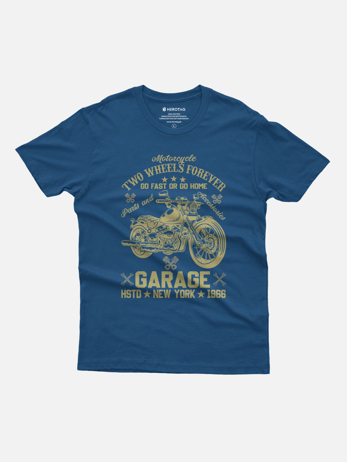 Two Wheels Forever Motorcycle T-Shirt
