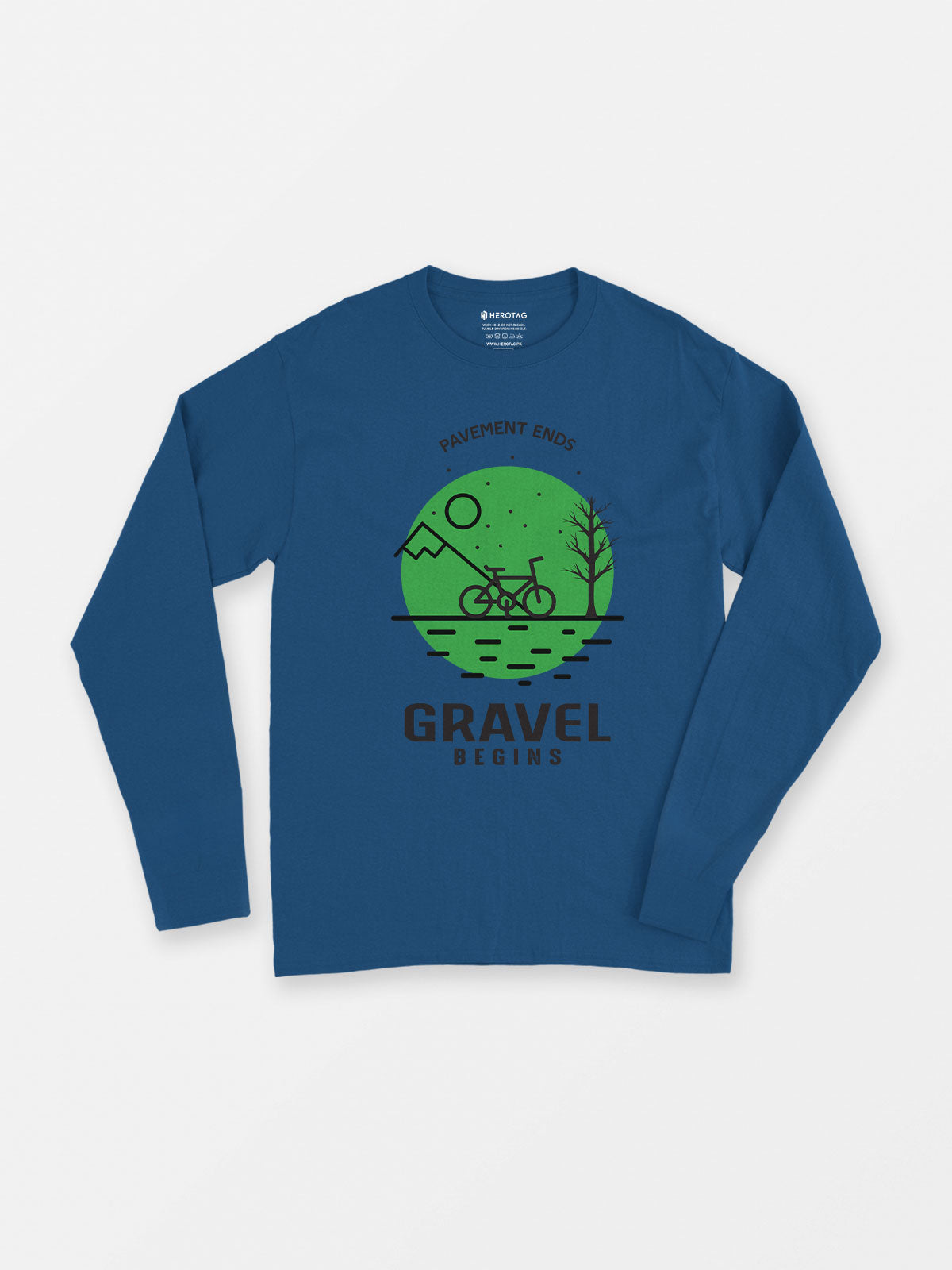 Gravel Begins - Long Sleeve T-Shirt