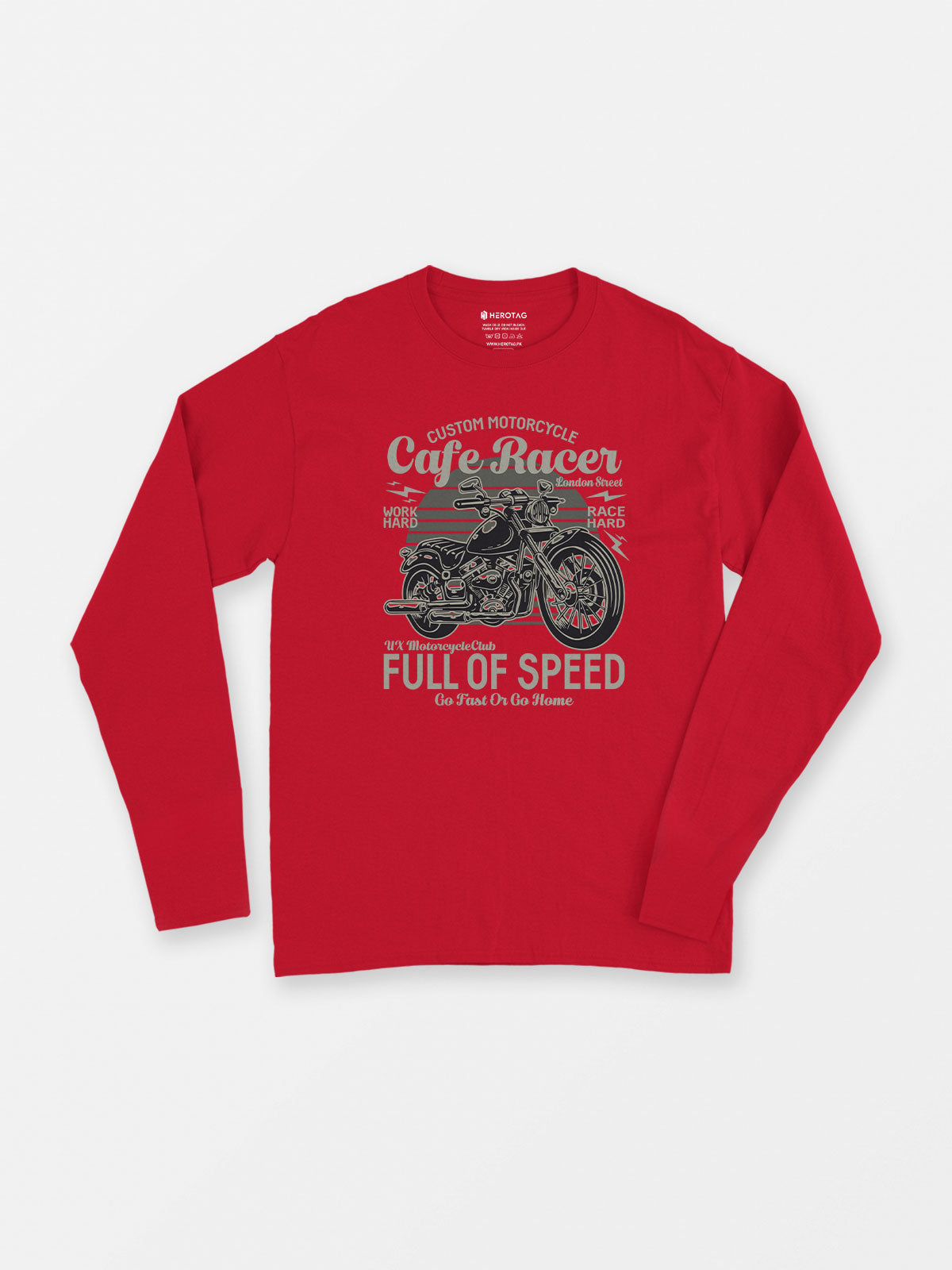 Cafe Racer Full of Speed - Long Sleeve T-Shirt