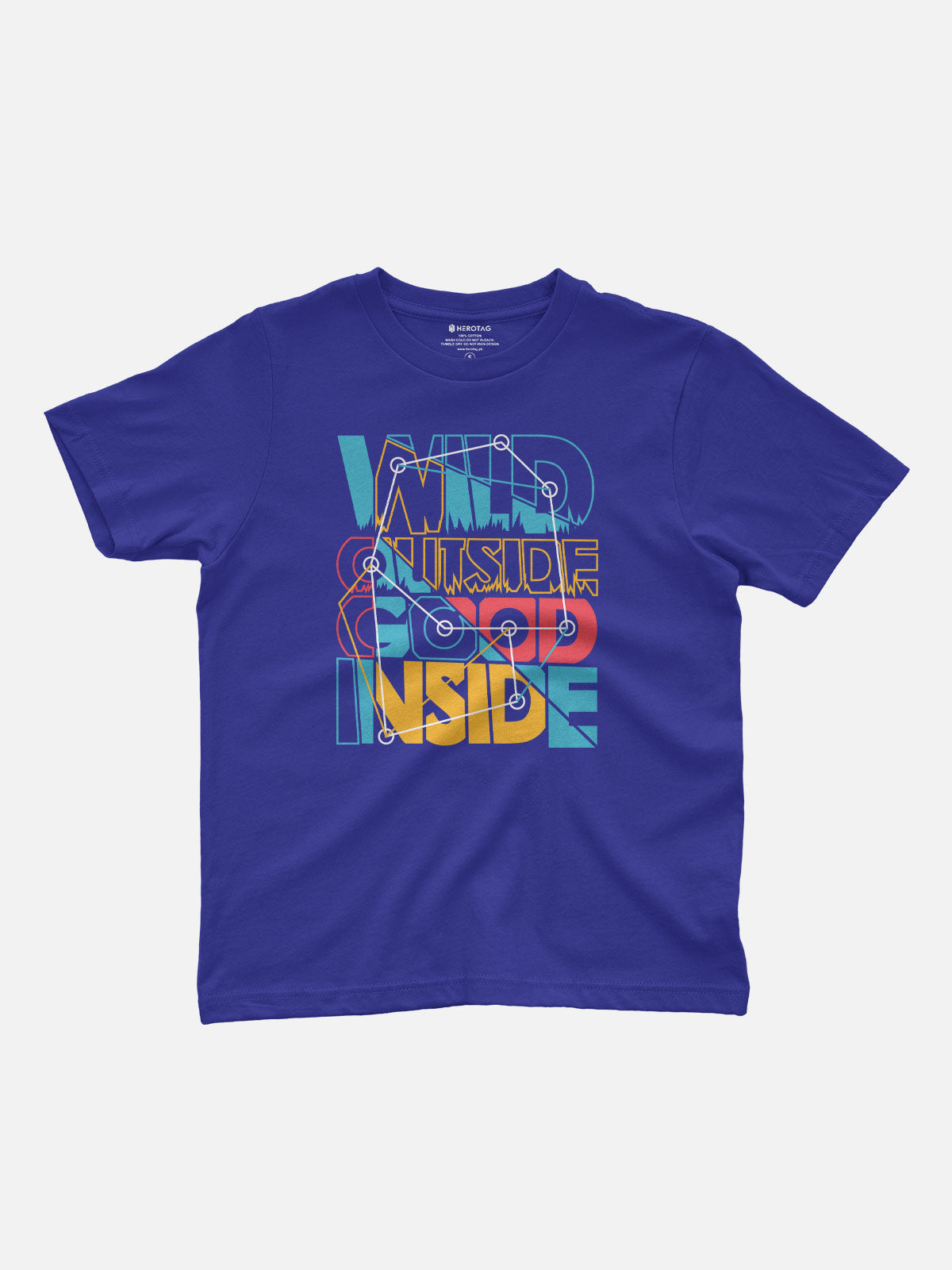 Wild Outside Good Inside Kids T-Shirt