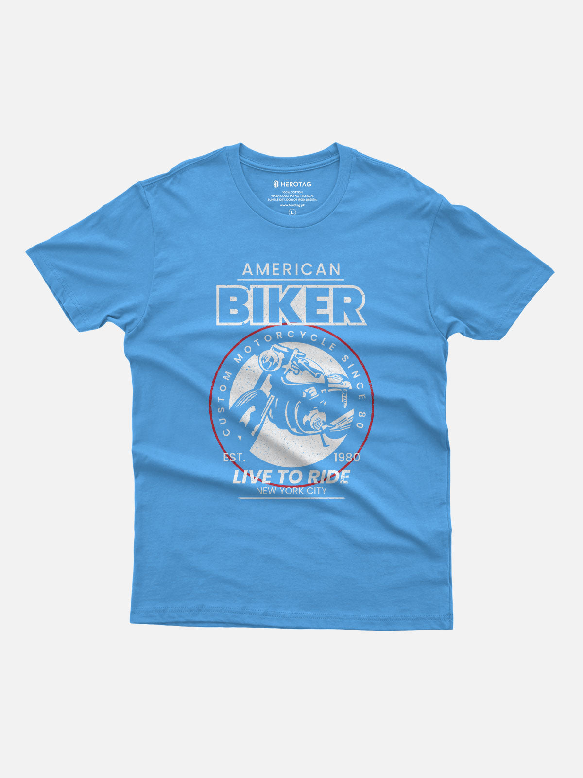 American Biker - Vintage Motorcycle T-Shirt