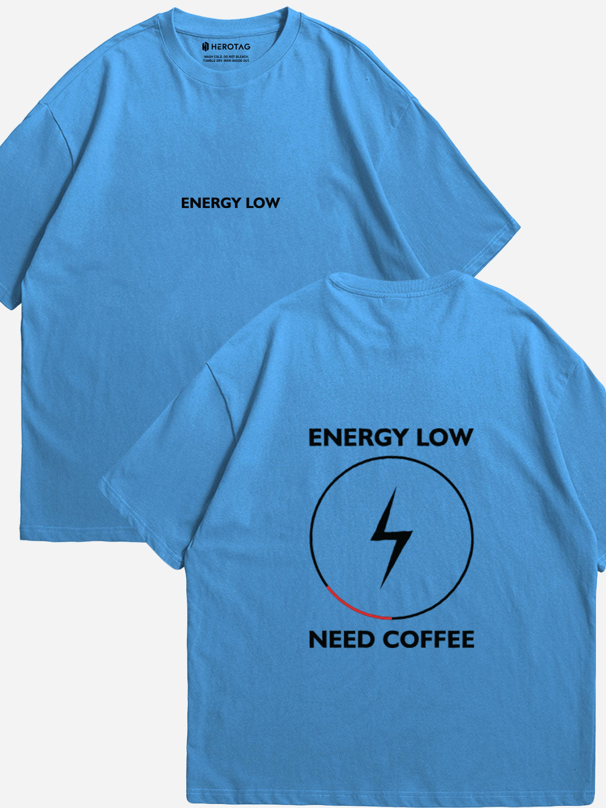 Energy Low, Need Coffee Oversized T-Shirt