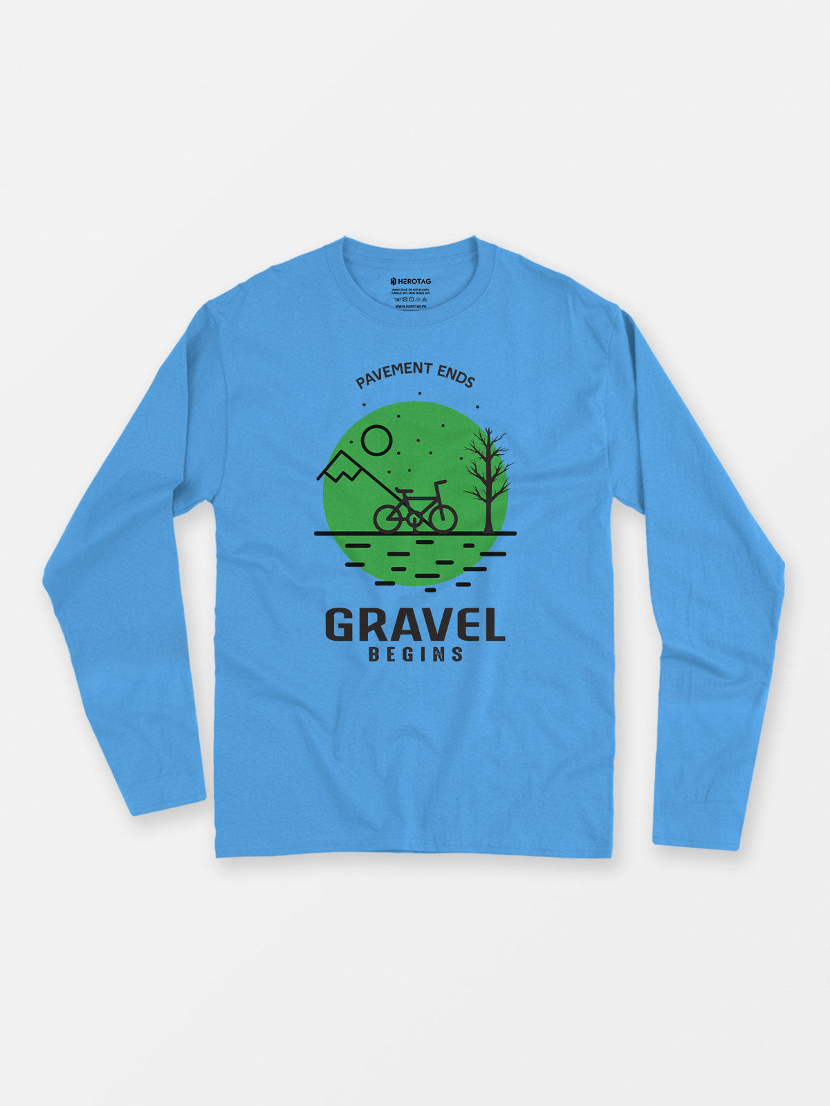 Gravel Begins - Long Sleeve T-Shirt