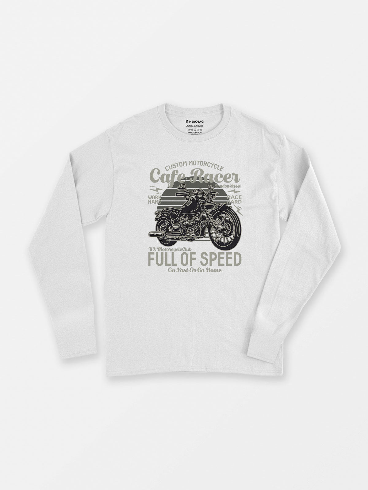 Cafe Racer Full of Speed - Long Sleeve T-Shirt