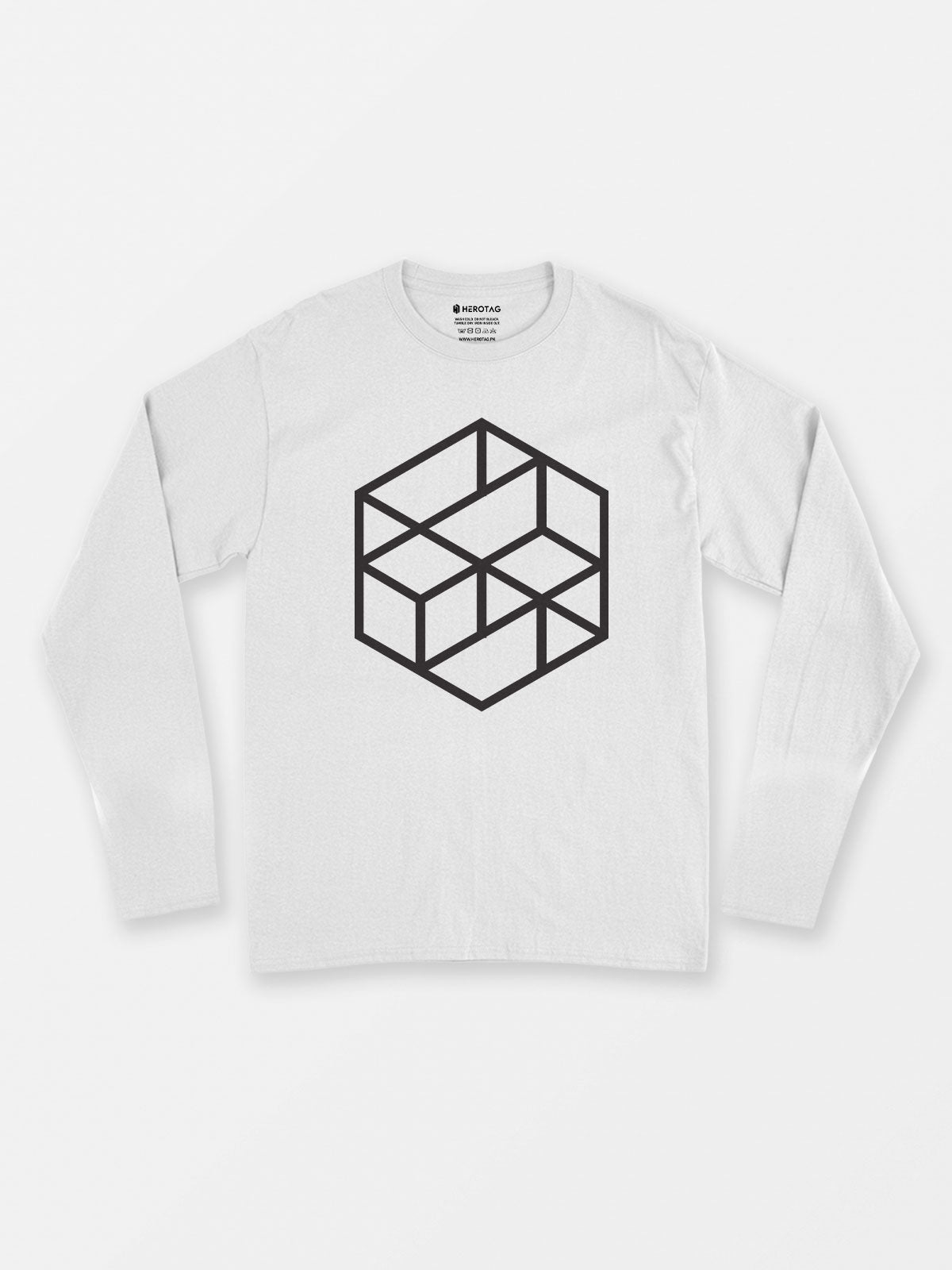 Geometric Hexagon Long Sleeve T-Shirt