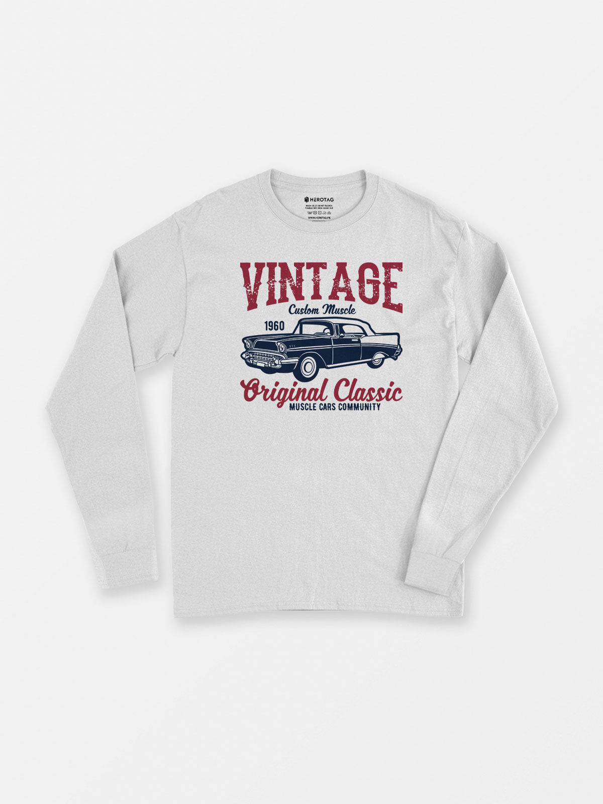 Vintage 1960 Muscle Car - Long Sleeve T-Shirt