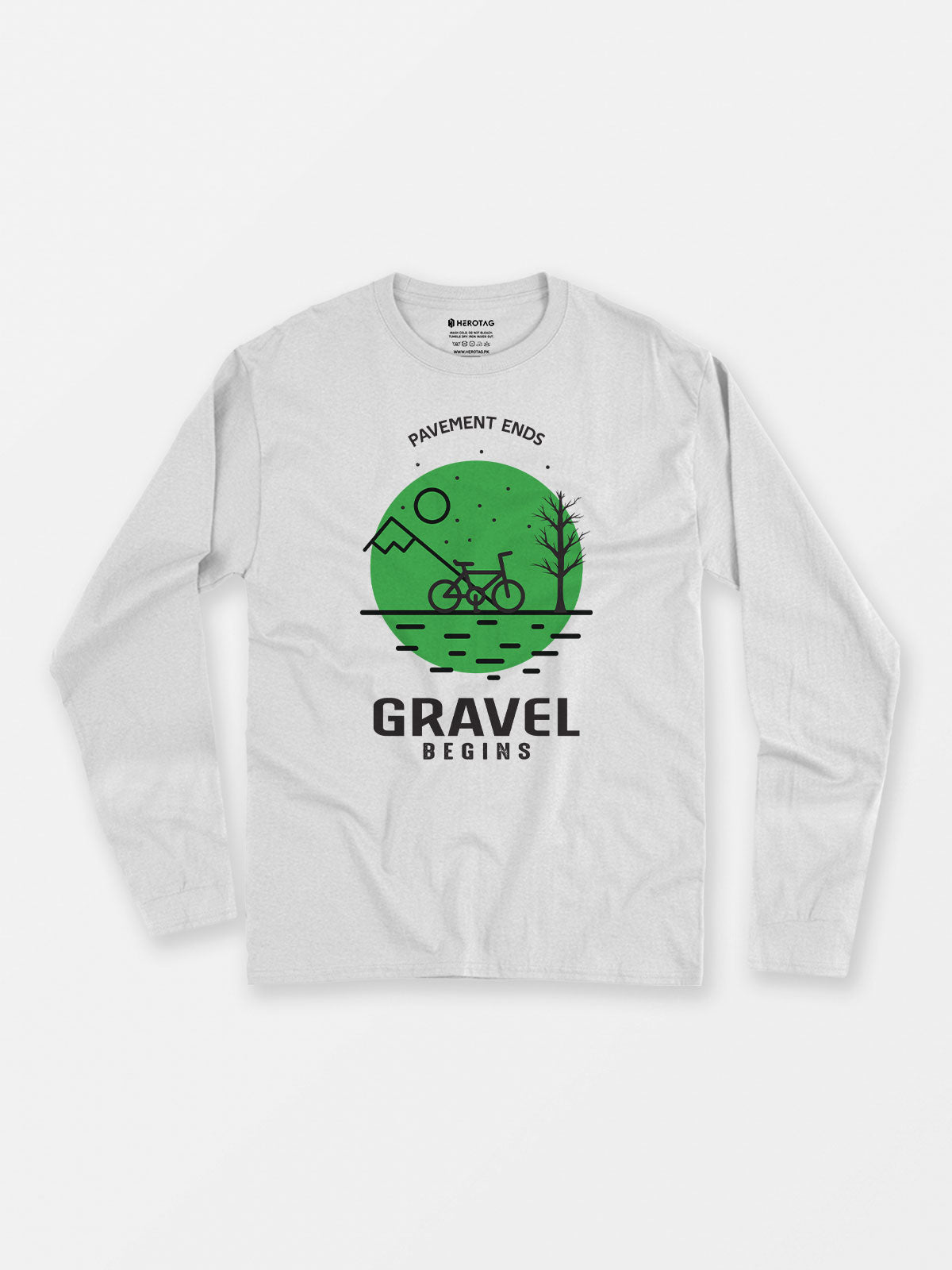 Gravel Begins - Long Sleeve T-Shirt